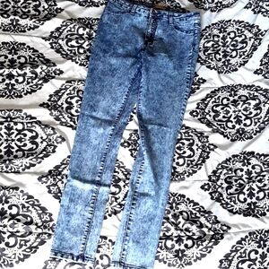 Emperial vintage acid wash blue jeans